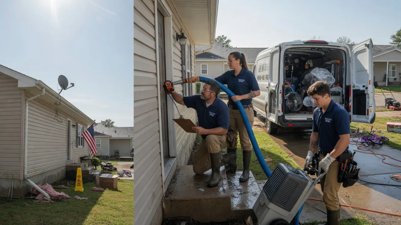 Ceiling Water Damage Restoration in Geddes, SD near me